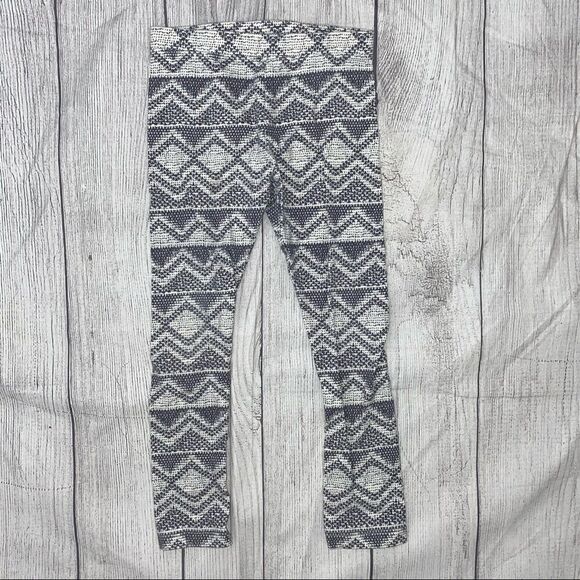 Old Navy girls leggings black and white print size 5T - Picture 1 of 4